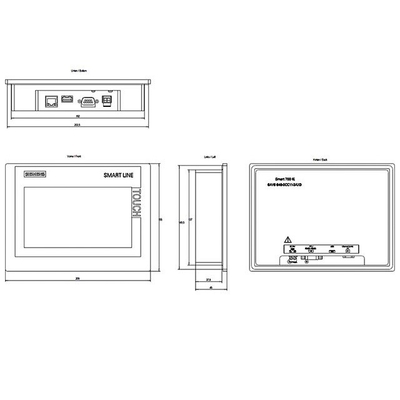 イーサネットネットワークタッチスクリーン SIMATIC HMI Smart 700 IE V4 6AV6648-0DC11-3AX0 100% オリジナル CN SIC