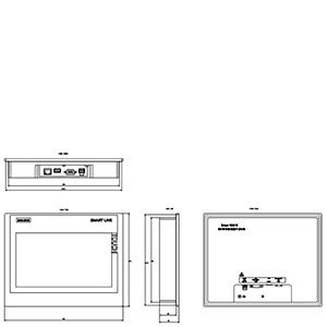 SIMATIC HMI SMART 1000 IE V3 イーサネットネットワーク付き産業自動化製品