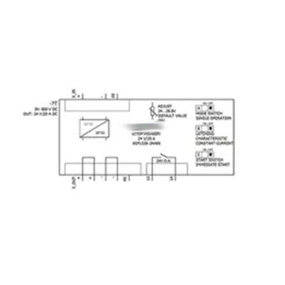 強力なSITOP PSU400M 20A DC/DC変換器 DC 600V入力 DC 24V/20A DC出力 6EP1536-3AA00