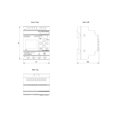100% 6ED1052-1FB08-0BA1 産業自動化論理モジュール 115V/230V/リレー 8 DI/4 DQ
