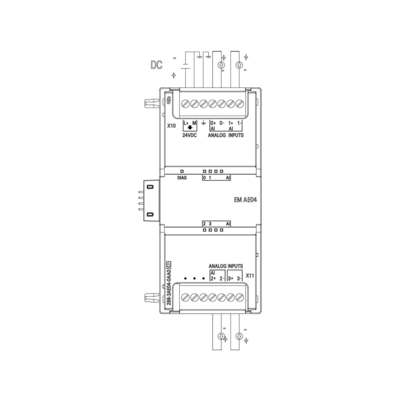 シメンス S7-200SMART PLC モジュール SM AI04 AI 4x12ビット 6ES72883AE040AA0 100% オリジナル