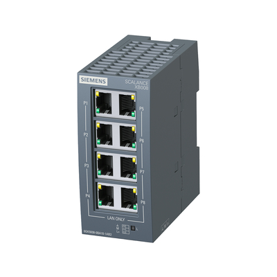 6GK5008-0BA10-1AB2 シメンス SCALANCE XB008 管理されていない産業用イーサネットスイッチ 100%