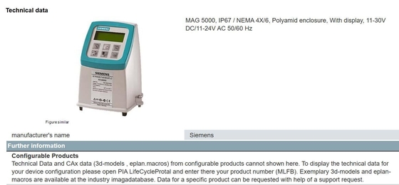 産業自動化 100% オリジナル MAG 5000 IP67 NEMA 4X/6 シメンス用