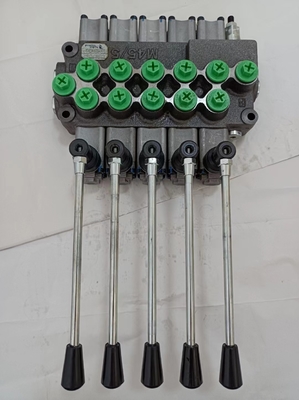 手動制御 G3/8&quot; 専用用用 水力単ブロックジョイスティック方向制御バルブ