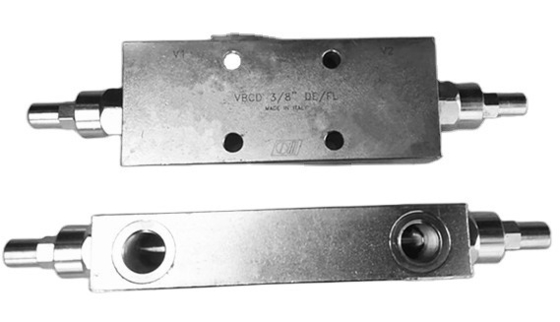 VBCD 3/8&quot; DE/FL オーバーセンターバルブ 最大圧 350bar の対比バルブ