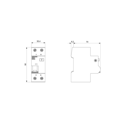 シメンス 低電圧配送断路 FI/LS AC 30MA 1 N-P C6 4.5KA5SU1353-1KK06