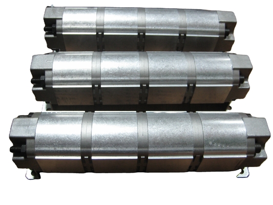 流量分割器 PLD20/4/CS-GE/14-GD/*4 480*120*130mm サイズと同期ギアモーター