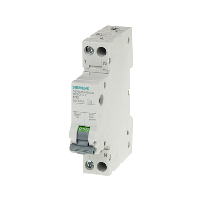 シメンス用 コンパクト残留電流保護断路器 1P N型 AC 30 mA 5SV9313-1CN25