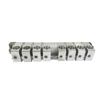 圧力の8つの3つの方向ボールバルブとマニフォールドブロックを持つ8方向水力流量分流器