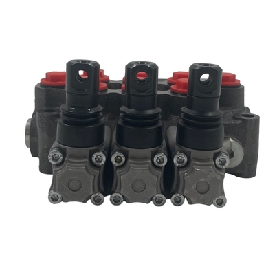 オイルポートサイズ G3/8&quot; M45/3 モノブロック スキードローダー用液圧方向弁