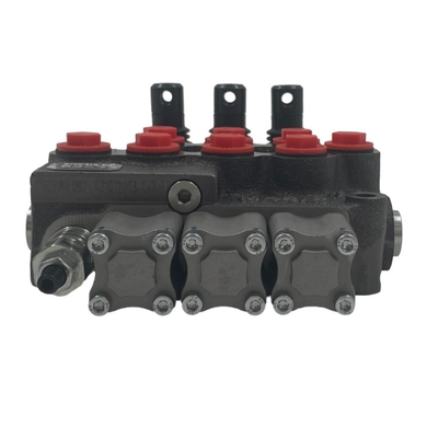 オイルポートサイズ G3/8&quot; M45/3 モノブロック スキードローダー用液圧方向弁