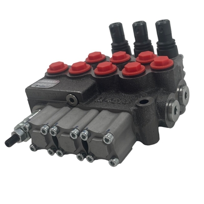 オイルポートサイズ G3/8&quot; M45/3 モノブロック スキードローダー用液圧方向弁