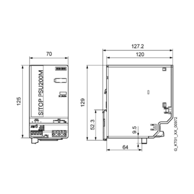 メモリ その他 SITOP PSU200M 電源 単相・二相 DC 24V/5A 6EP1333-3BA10