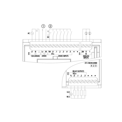 6ES7211-1BE40-0XB0 SIMATIC S7-1200 CPU 1211C コンパクトCPU 2AリレーとAC/DC電源