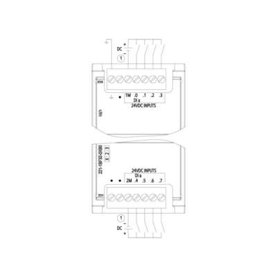 SIMATIC S7-1200 デジタル入力 SM 1221 8 DI 24 V DCシンク/ソース PLC 6ES7221-1BF32-0XB0