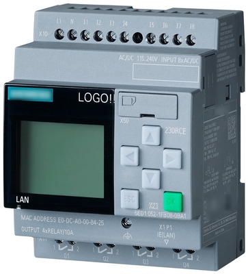 LOGO V8.1 6ED1052-1HB00-0BA8 ホストモジュールとRCEを搭載したプログラム可能な制御器