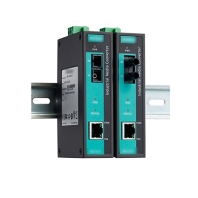 MOXA IMC-21A-M-ST インダストリアルグレード 10/100BaseT X から 100BaseFX フォトコンバーター