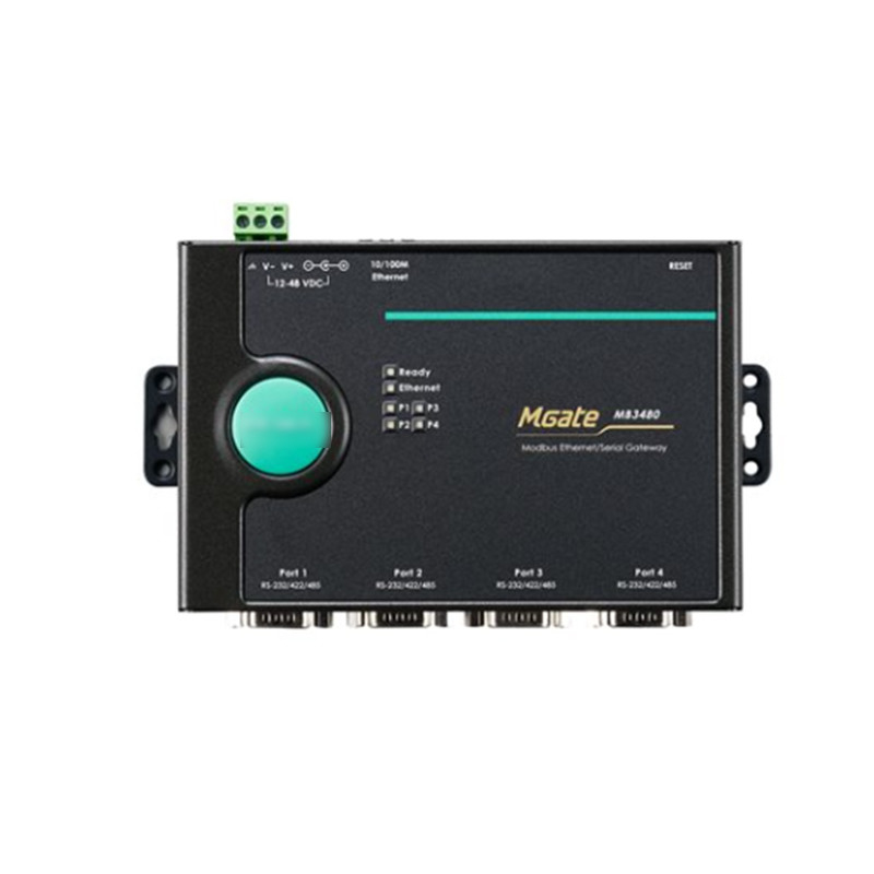 1 2 ポートと 4 ポートの標準シリアルポートからイーサネット Modbus Gateway MGATE MB3180