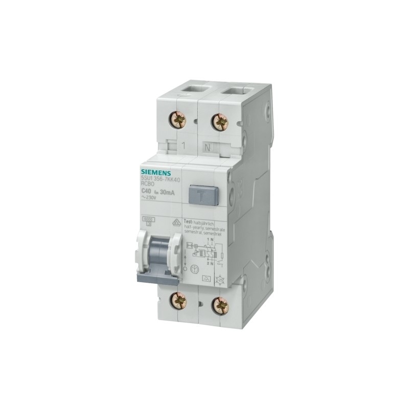 シメンス 5SU1353-1KK16 FI/LS AC 30MA 1 N-P C16 4.5KA 残電源スイッチ MCB コンボ