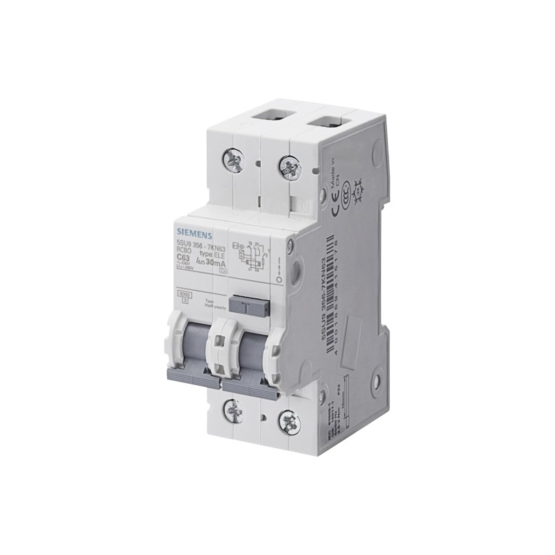 RCBO 6 kA 1P N型 AC 30 mA C-Char イン 32 A Un AC 230 V シメンス 5SU9356 1KK32