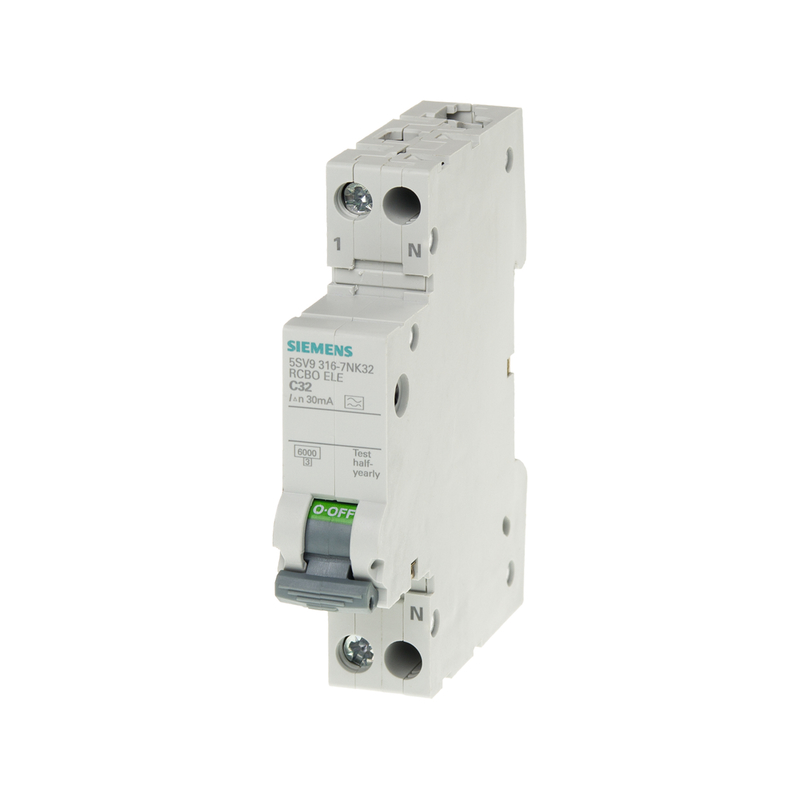 シメンス用 コンパクト残留電流保護断路器 1P N型 AC 30 mA 5SV9313-1CN25
