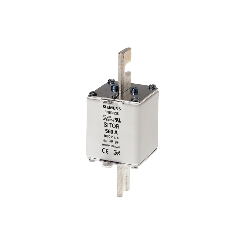 3NE3338-8 SITOR フューズ・リンク スロット・ブレッド・コンタクト NH2 800A aR Un AC 800V フロント・インジケーター 3NE33388